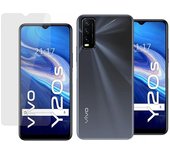 Pack 2 En 1 Funda Gel Transparente + Protector Cristal Templado para Vivo Y20s / Y11s