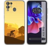 Funda Silicona Transparente Blackview A55 Pro Ciclista