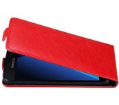 Funda para Samsung Galaxy A3 2017 in ROJO MANZANA - Cubierta Proteccion Estilo Flip con Cierre Magnetico - Etui Case Cover Carcasa