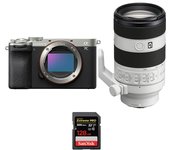 A7C II Silver + FE 70-200mm f/4 Macro G OSS II + 1 SanDisk 128GB Extreme PRO UHS-II SDXC 300 MB/s +