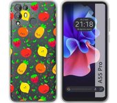 Funda Silicona Transparente Blackview A55 Pro Frutas 01