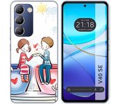 Funda Silicona Vivo V40 SE 5G Café