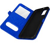 Funda Samsung Galaxy A13 4G con Solapa Doble Ventana Soporte Vídeo Azul