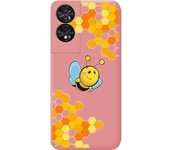 Funda Silicona Líquida Rosa TCL 50 SE Abeja
