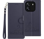 Funda con cierre para Blackview Wave 6C Válvula Multifunción Azul oscuro