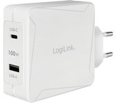 LogiLink PA0281 cargador de dispositivo móvil Teléfono móvil, Tableta Blanco Corriente alterna Carga
