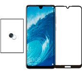Película de Camara trasera + Vidrio templado 5D Cubierta completa para Huawei Y6 (2019)