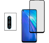 Kit de película de Camara trasero + Cubierta completa de vidrio 5D Sempered para Huawei P40 Lite y