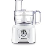 Moulinex Doubleforce compact robot de cocina 800 W 2,2 L Blanco, Plata, Gris