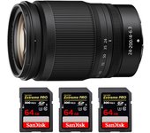 Z 24-200mm f/4-6.3 VR + 3 SanDisk 64GB UHS-II 300 MB/s + PDF  pulgadas pulgadas20 TÉCNICAS PARA MEJORAR SUS FOTOS pulgadas