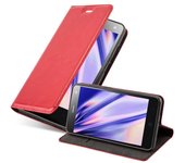 Funda Libro para ZTE BLADE L3 en ROJO MANZANA - Cubierta Proteccion con Cierre Magnetico, Tarjetero y Funcion de Suporte - Etui Case Cover Carcasa