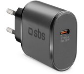 SBS TETR1CPD25 cargador de dispositivo móvil Smartphone, Tableta Negro Corriente alterna Interior
