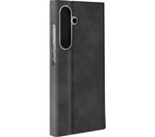 Funda con cierre para Galaxy S24 Cubierta magnética para tarjetas Negro