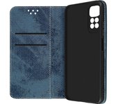 Funda Xiaomi Redmi Note 11 y Note 11s Funda de tela vaquera Tarjetero Azul
