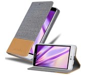 Funda Libro para LG G3 MINI / G3S en GRIS CLARO MARRoN - Cubierta Proteccion con Cierre Magnetico, Tarjetero y Funcion de Suporte - Etui Case Cover Carcasa
