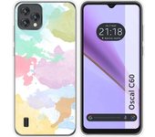 Funda Silicona Transparente Blackview Oscal C60 Acuarela 11