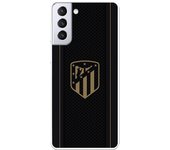 Funda para Galaxy S21 Plus del Atleti Escudo Dorado Fondo Negro - Licencia Oficial Atlético de Madri