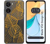Funda Silicona Zte Blade V50 Design 5G Hojas