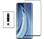 Película de Camara trasera + Vidrio templado 5D Cubierta completa curvada para Xiaomi Mi 10 Pro 5G
