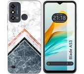 Funda Silicona ZTE Blade A53 Mármol 05