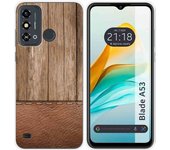 Funda Silicona ZTE Blade A53 Madera 09