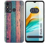 Funda Silicona ZTE Blade A53 Madera 10