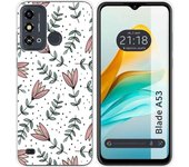 Funda Silicona Zte Blade A53 Flores 01