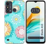 Funda Silicona Zte Blade A53 Flores 05