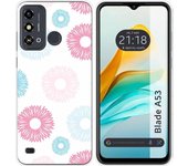 Funda Silicona Zte Blade A53 Flores 06