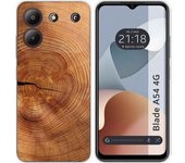 Funda Silicona Zte Blade A54 4G Madera 04