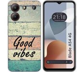 Funda Silicona Zte Blade A54 4G Madera 01