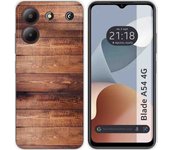 Funda Silicona Zte Blade A54 4G Madera 02
