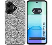 Funda Silicona Xiaomi Poco M6 4G Letras