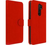 Funda Xiaomi Redmi 9 Libro Billetera F. Soporte - Rojo