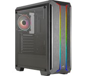 SKYLINEV2BK Caja PC USB 3.0 Acrílico ATX Torre Media ARGB Negro