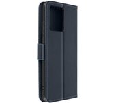 Funda para Motorola Edge 40 Neo Funda Cartera Soporte Vídeo Funda Elegante Azul