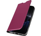 Funda para iPhone 16 Pro Tarjetero Acabado suave al tacto Rojo burdeos