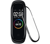 Portada de película protectora de gel completo con bordes para Xiaomi Mi Band 5 con bordes negros