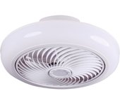 MYKONOS ventilador de techo blanco, 5 aspas, 72W LED 3000-6000K, Al.19xP.46cm