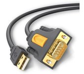 Ugreen 20210 cable de serie Negro 1 m USB 2.0 RS-232