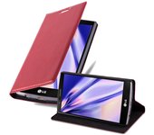 Funda Libro para LG G4 / G4 PLUS en ROJO MANZANA - Cubierta Proteccion con Cierre Magnetico, Tarjetero y Funcion de Suporte - Etui Case Cover Carcasa