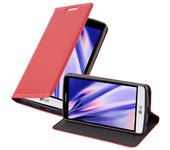 Funda Libro para LG G3 MINI / G3 S en ROJO MANZANA - Cubierta Proteccion con Cierre Magnetico, Tarjetero y Funcion de Suporte - Etui Case Cover Carcasa
