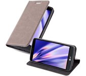 Funda Libro para LG G3 STYLUS en MARRoN CAFe - Cubierta Proteccion con Cierre Magnetico, Tarjetero y Funcion de Suporte - Etui Case Cover Carcasa
