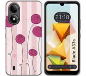 Funda Silicona Zte Blade A33s Flores Vintage