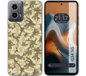 Funda Silicona Motorola Moto G34 5G Sand Camuflaje