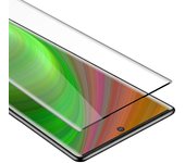 Pelicula Protectora para Samsung Galaxy NOTE 10 PLUS en TRANSPARENTE con NEGRO - Pantalla de Vidrio Templado Cobertura Completa (Tempered) Compatible 3D con Dureza 9H