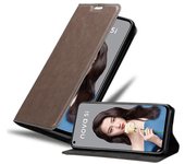 Funda Libro para Huawei NOVA 5i / P20 LITE 2019 en MARRoN CAFe - Cubierta Proteccion con Cierre Magnetico, Tarjetero y Funcion de Suporte - Etui Case Cover Carcasa