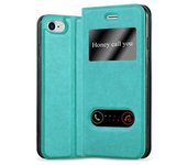Funda Libro para Apple iPhone 7 / 7S / 8 / SE 2020 en TURQUESA MENTA - Cubierta Proteccion con Cierre Magnetico, Funcion de Suporte y 2 Ventanas- Etui Case Cover Carcasa