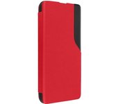 Funda Clear View Samsung Galaxy A53 5G Ventana Hora Soporte Vídeo Rojo
