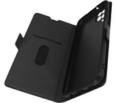 Funda Samsung A12 Soporte de video Tarjetero Doble Lengüeta Negro